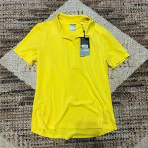 Callaway Women’s NWT Yellow Polo Shirt Medium Opti-Dri Cooling UPF 50